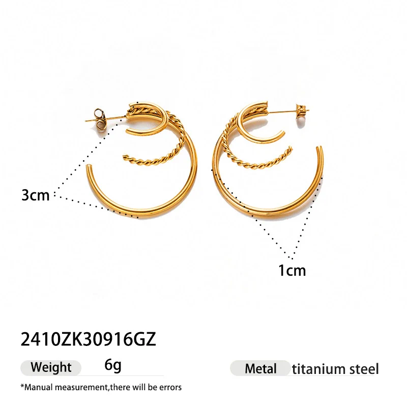 Wholesale Women's Stainless Steel And Titanium Steel Jewelry Set Electroplated Sweater Chain And Pendant Minimalist Ins Style - Image 4