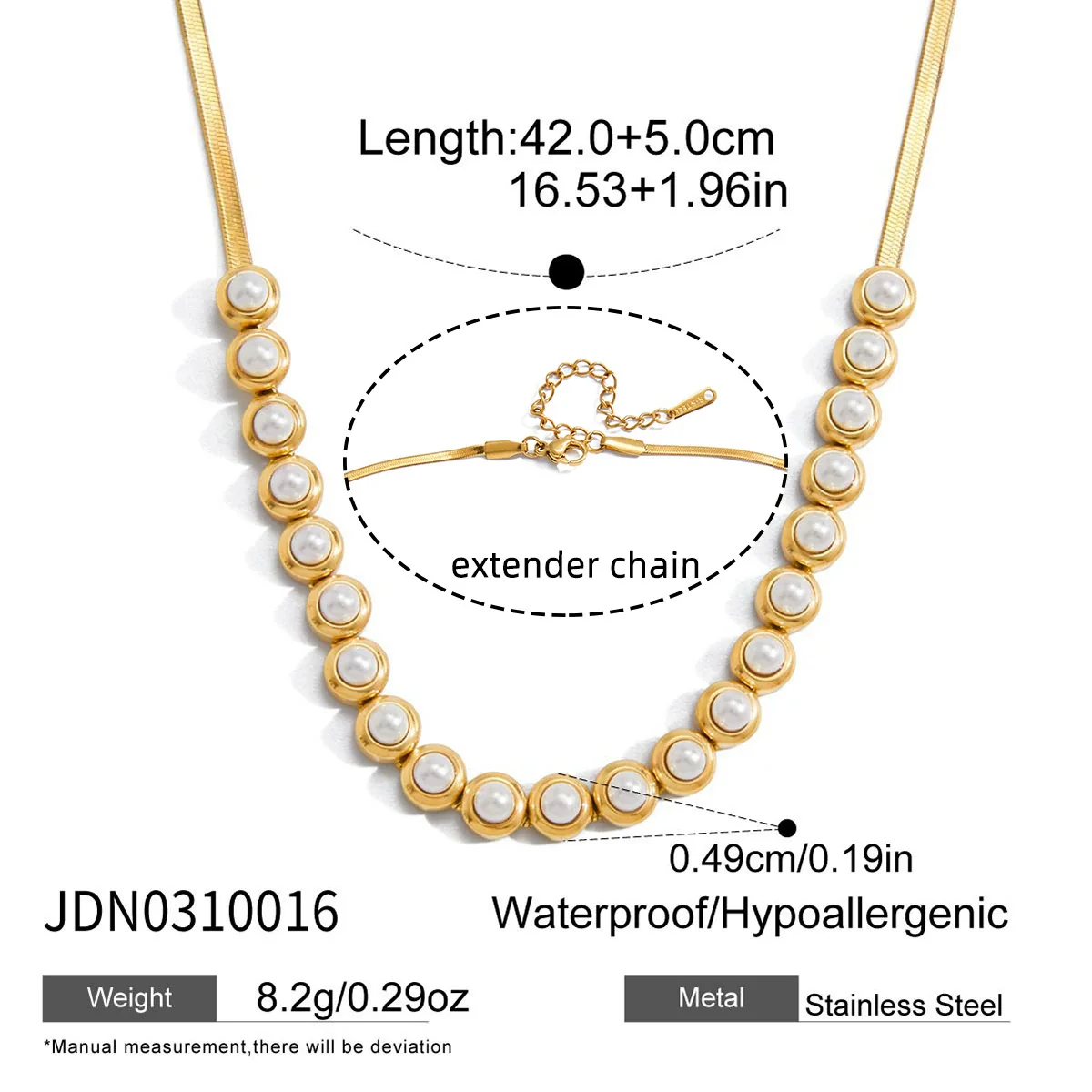 Wholesale Women's Stainless Steel Electroplated Blade Chain Necklace And Bracelet Accessories Fashion Minimalist Style - Image 6