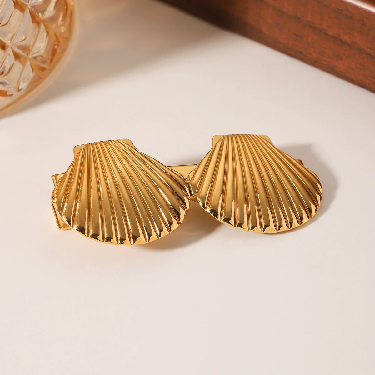 Wholesale Women's Stainless Steel Electroplated Ins Style Minimalist Duckbill Hair Clip Hair Accessory - Image 4