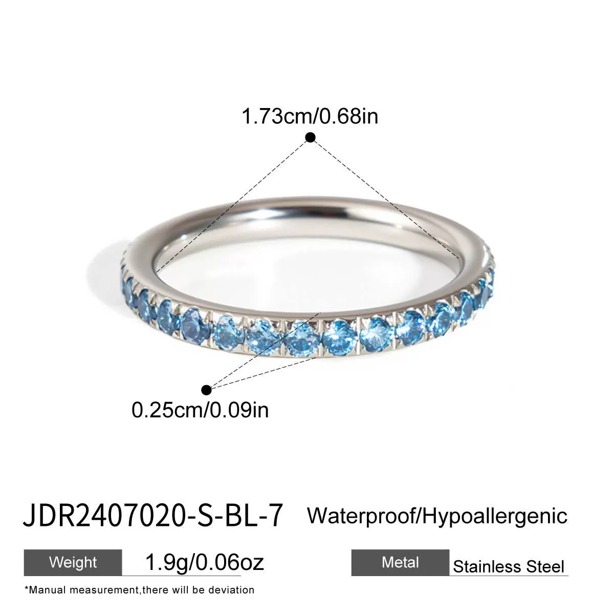 Wholesale Women's Stainless Steel Geometric Ring With Vacuum Real Gold Plating In Pvd Furnace - Image 11