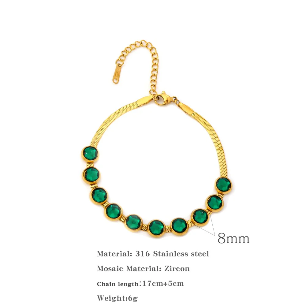 Wholesale Women's Stainless Steel Geometric Style Electroplated Bracelet - Image 6
