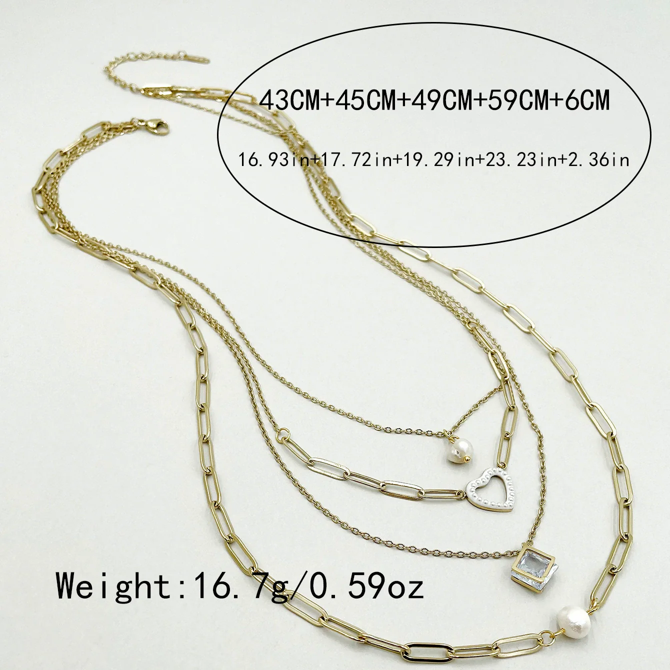 Wholesale Women's Stainless Steel Goldplated Fashion Flower Necklace With Electroplating Treatment - Image 6