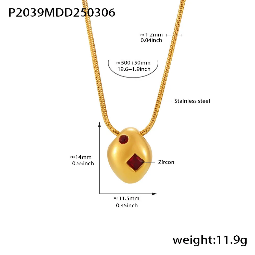 Wholesale Women's Stainless Steel Goldplated Ferris Wheel Irregular Shaped Inlaid Geometric Zircon Clavicle Necklace And Earrings Set - Image 6