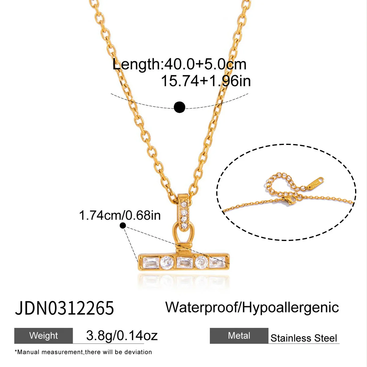 Wholesale Women's Stainless Steel Jewelry Set With Geometric Style Pvd Furnace Vacuum Real Gold Plating Including Earrings And Necklaces - Image 6