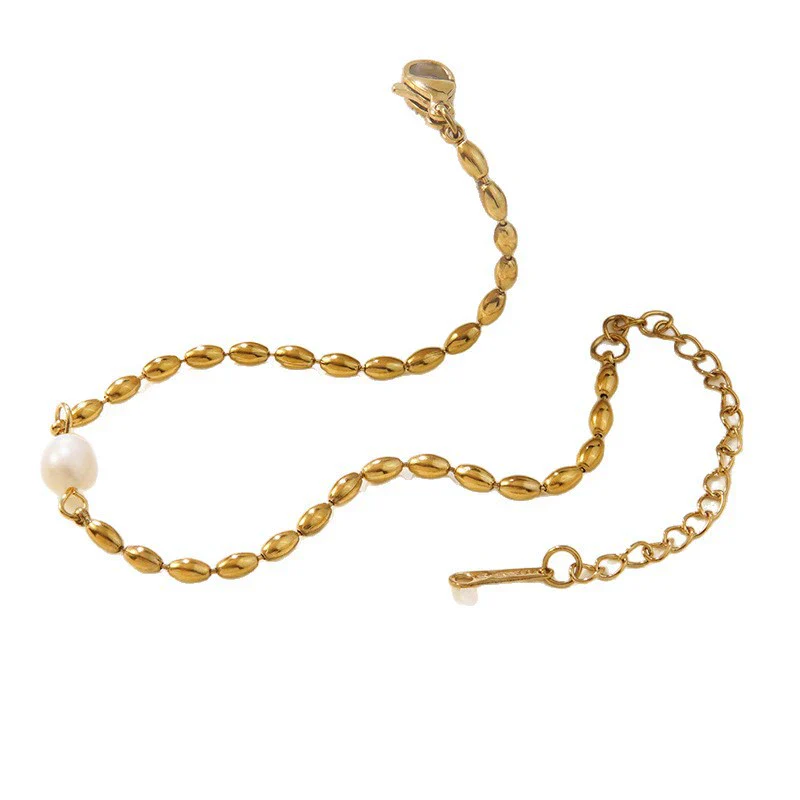 Wholesale Women's Stainless Steel Jewelry Set With Imitation Pearls Geometric Stars Sun And Moon Clouds Universe Electroplated - Image 5