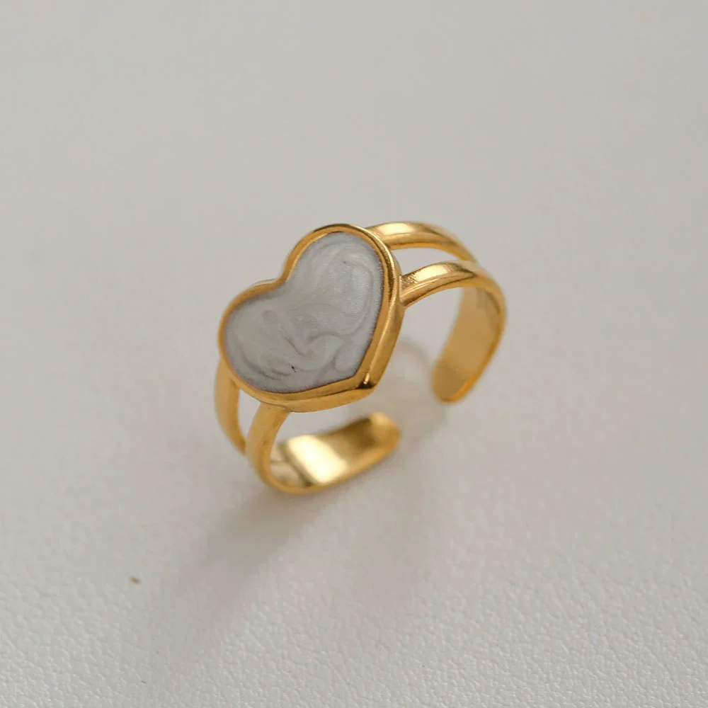Wholesale Women's Titanium Steel Electroplated Sunflower Open Adjustable Ring - Image 24