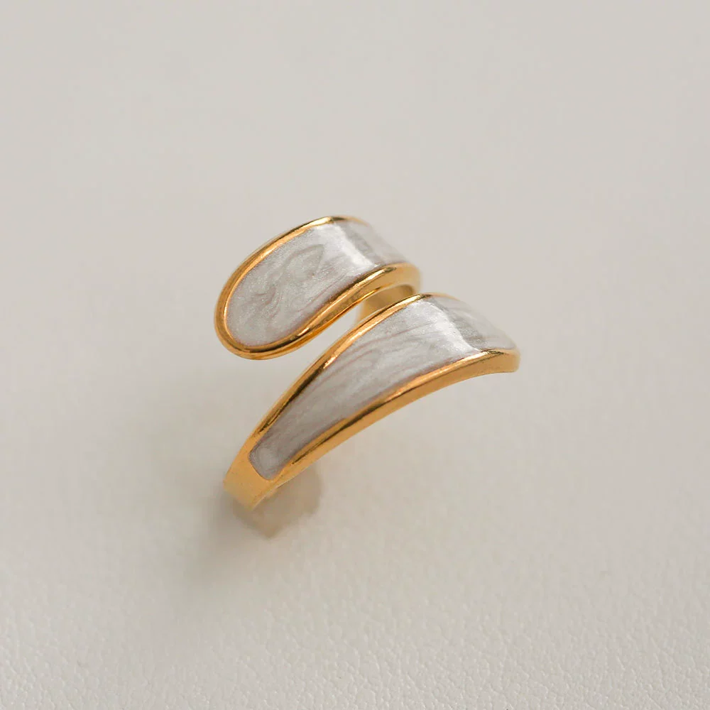 Wholesale Women's Titanium Steel Electroplated Sunflower Open Adjustable Ring - Image 29