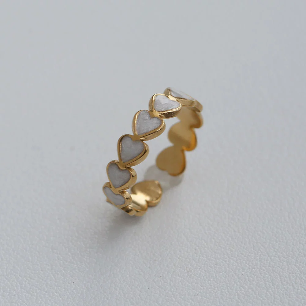 Wholesale Women's Titanium Steel Electroplated Sunflower Open Adjustable Ring - Image 38
