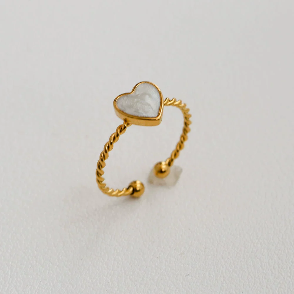 Wholesale Women's Titanium Steel Electroplated Sunflower Open Adjustable Ring - Image 39