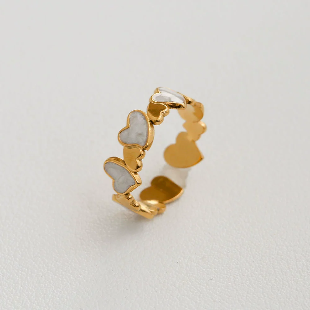 Wholesale Women's Titanium Steel Electroplated Sunflower Open Adjustable Ring - Image 40