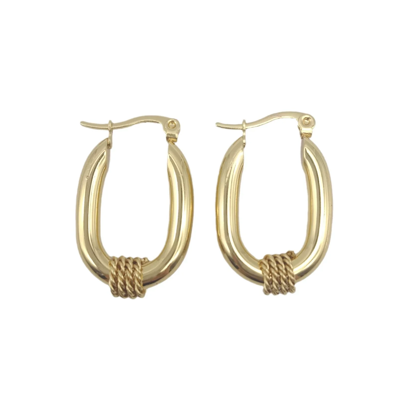 Wholesale Women's Titanium Steel Geometric Earrings Electroplated Light Luxury Antiallergic Nonfading - Image 5