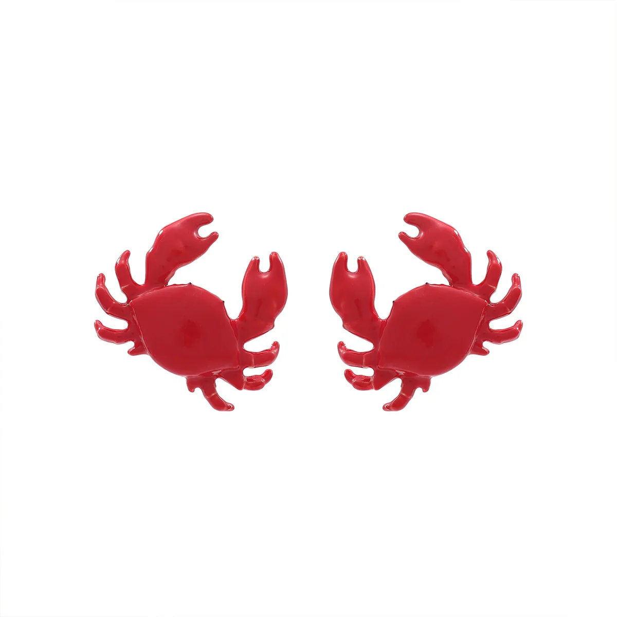 Wholesale Women's Zinc Alloy Animal Zodiac Marine Elements Red Crab Earrings Electroplated Old Money Style - Image 5