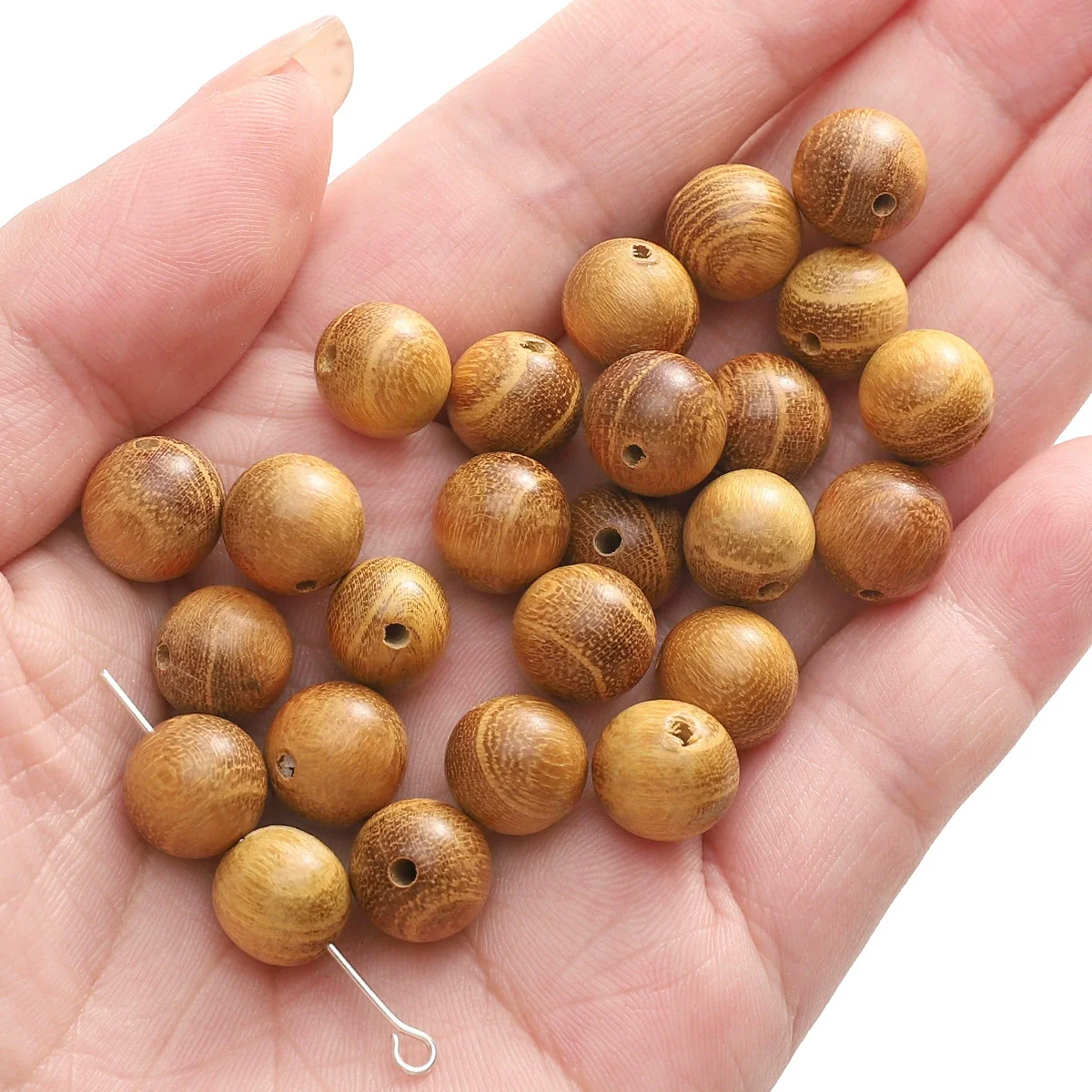 Wholesale Wooden Round Beads Antique Handmade Jewelry Bracelet Accessories With Oil Treatment And Geometric Style - Image 9