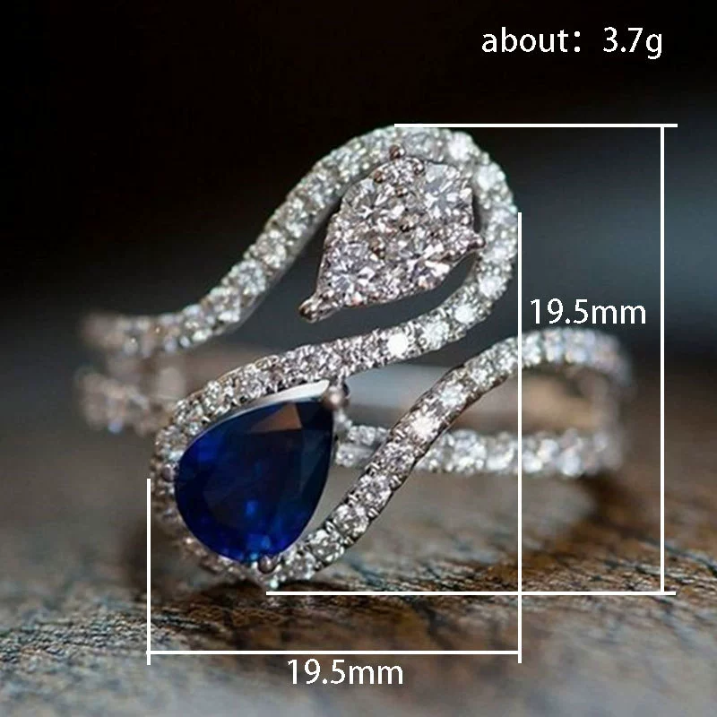 Wholesale Zircon Ring Copper Geometric Style For Men And Women - Image 2