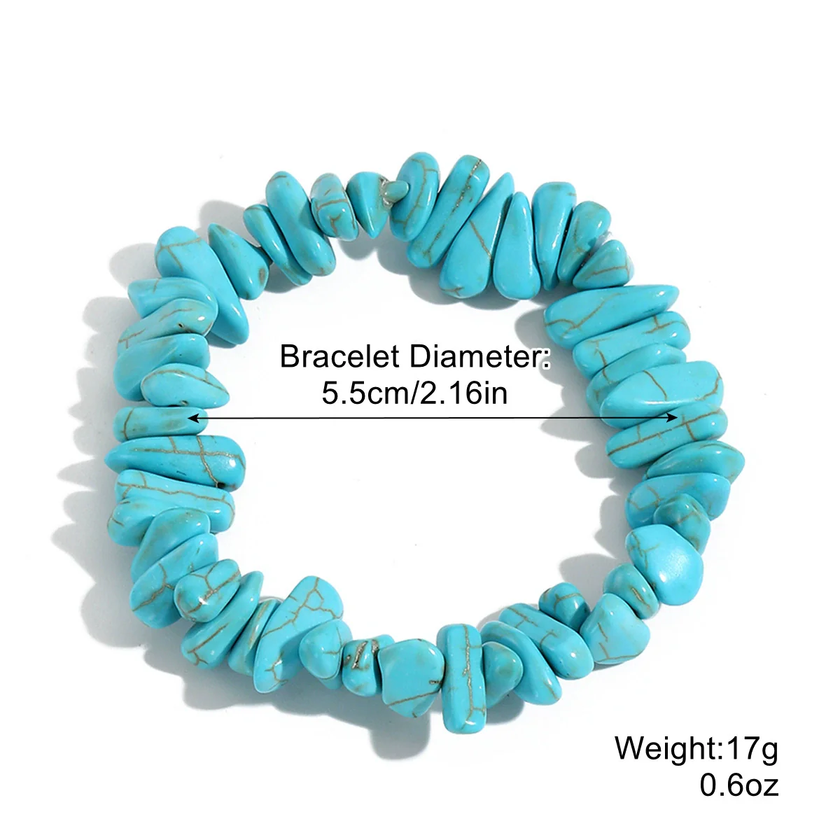 Women Beaded Turquoise Bracelet Handmade Geometric Style - Image 10