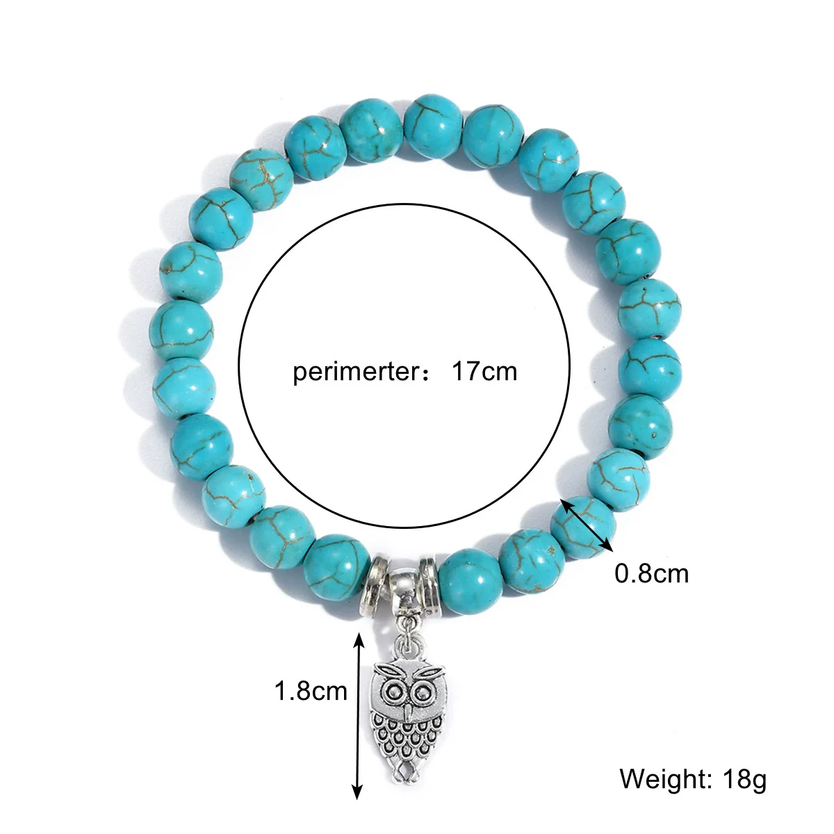 Women Beaded Turquoise Bracelet Handmade Geometric Style - Image 14