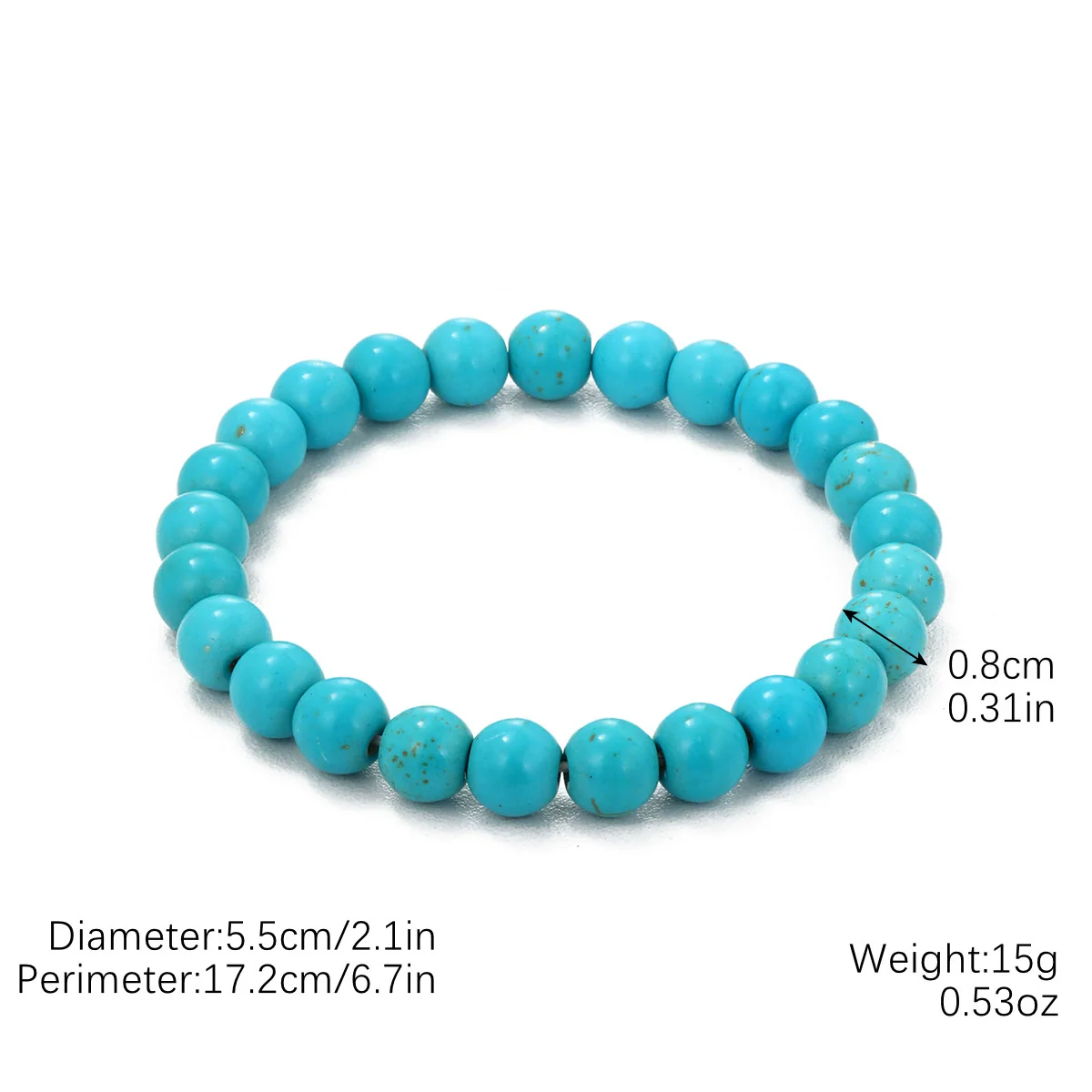Women Beaded Turquoise Bracelet Handmade Geometric Style - Image 22