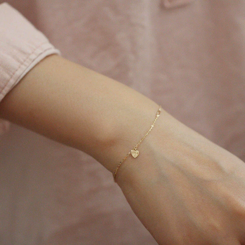 Women's 925 Sterling Silver Loveshaped Bracelet With Heart Pattern And 14K Gold Plated Design - Image 2