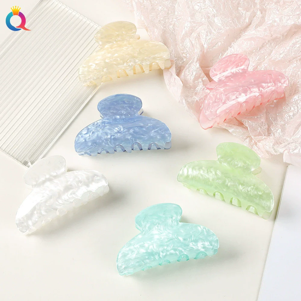 Women's Acrylic Handmade Shark Clip Hair Accessories - Image 2