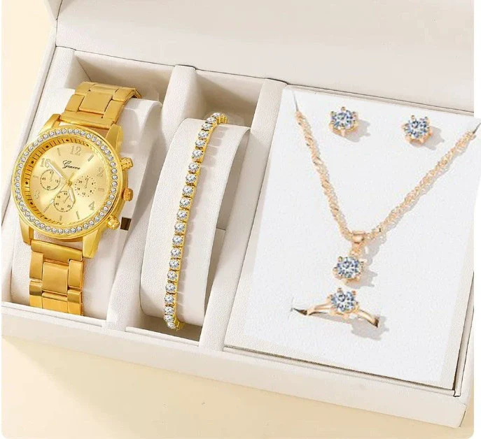 Women's Alloy And Stainless Steel Casual Fashion Rectangle Dial Quartz Watch - Image 19