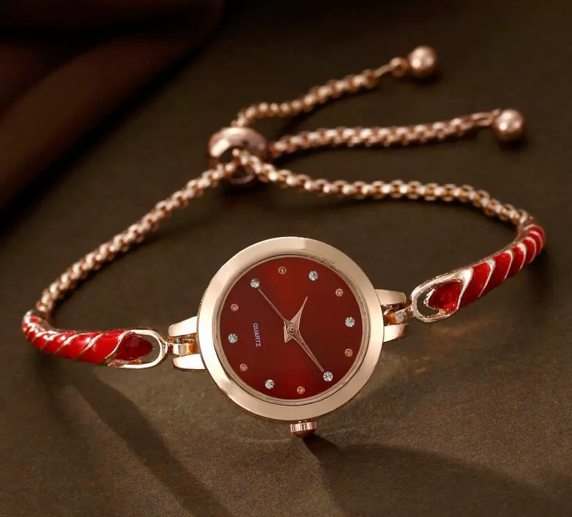 Women's Alloy And Stainless Steel Quartz Watch Bracelet Necklace Set With Round Dial Fashion Style - Image 29