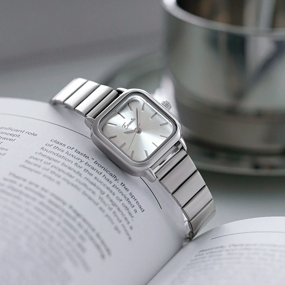 Women's Alloy Band Square Watch Temperament Simple Green - Image 6