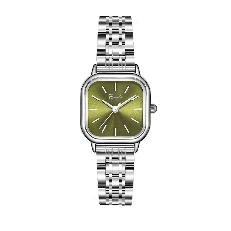 Women's Alloy Band Square Watch Temperament Simple Green - Image 7