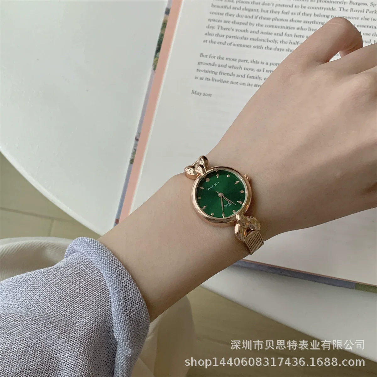 Women's Alloy Case Ordinary Glass Mirror Highend Fragrant Style Simple Elegant Small Dial Watch - Image 4