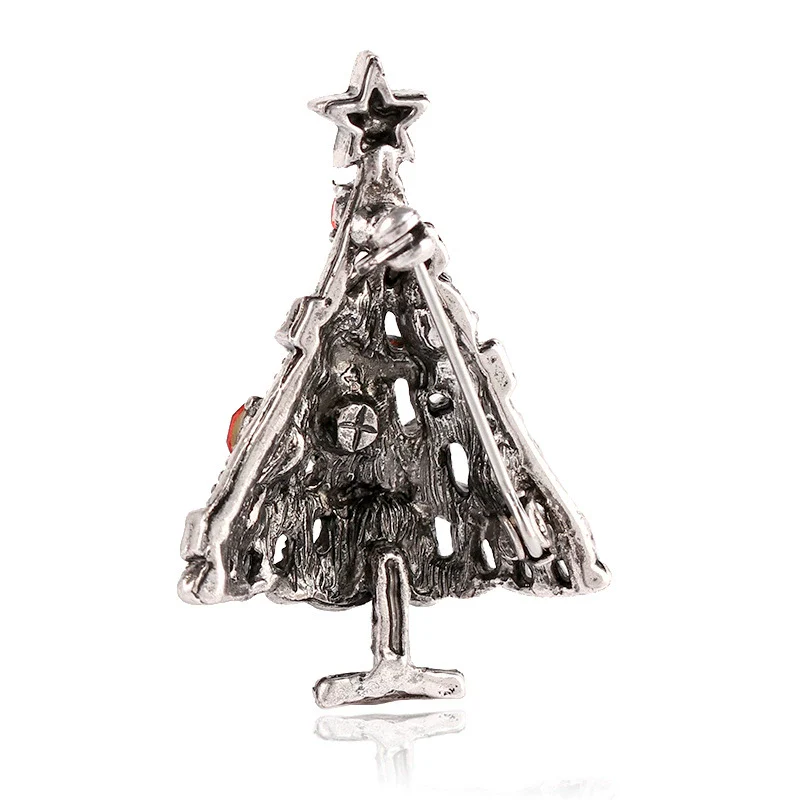 Women's Alloy Christmas Tree Brooch With Electroplating - Image 4