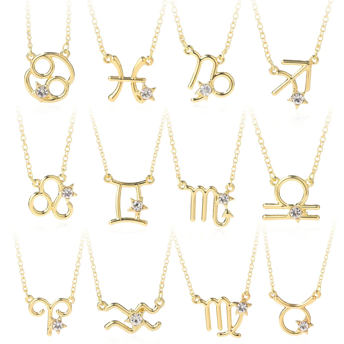 Women's Alloy Constellation O Chain Necklace