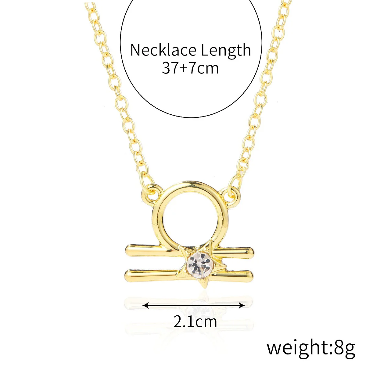 Women's Alloy Constellation O Chain Necklace - Image 12