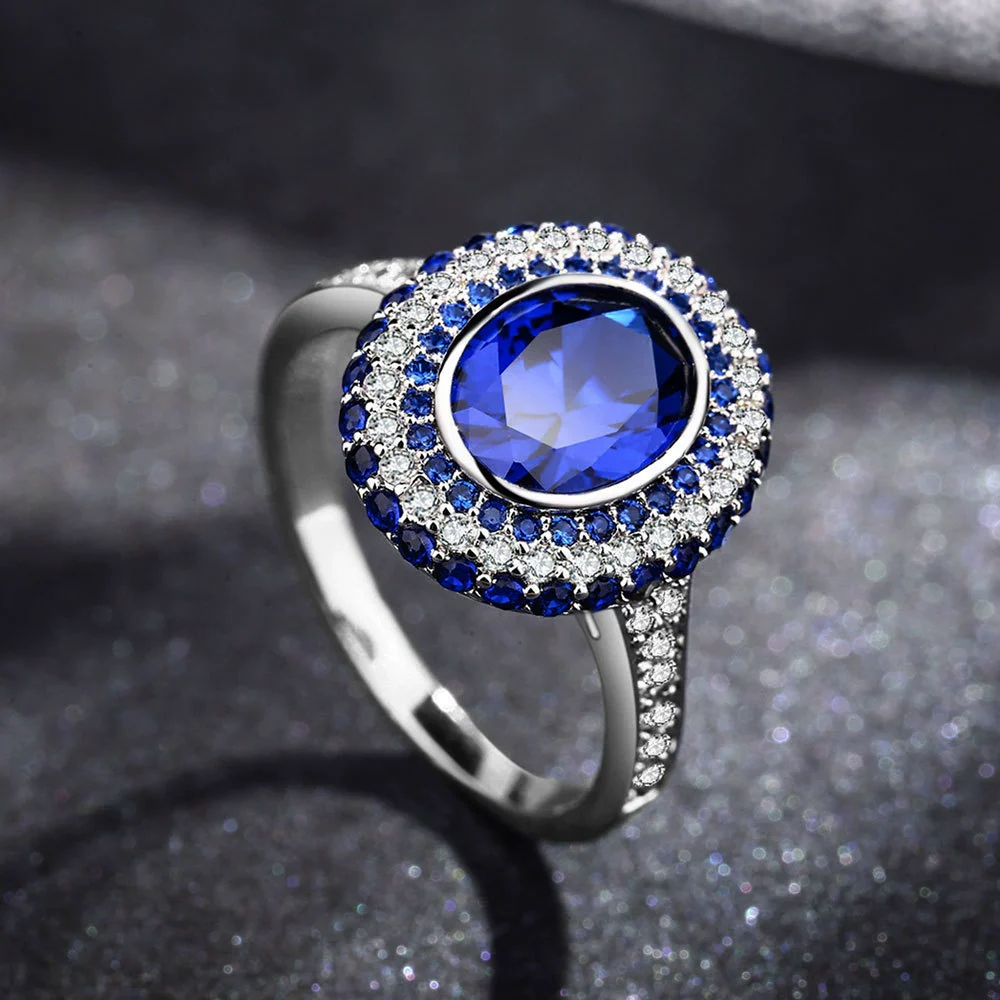 Women's Alloy Geometric Ring With Electroplating - Image 4