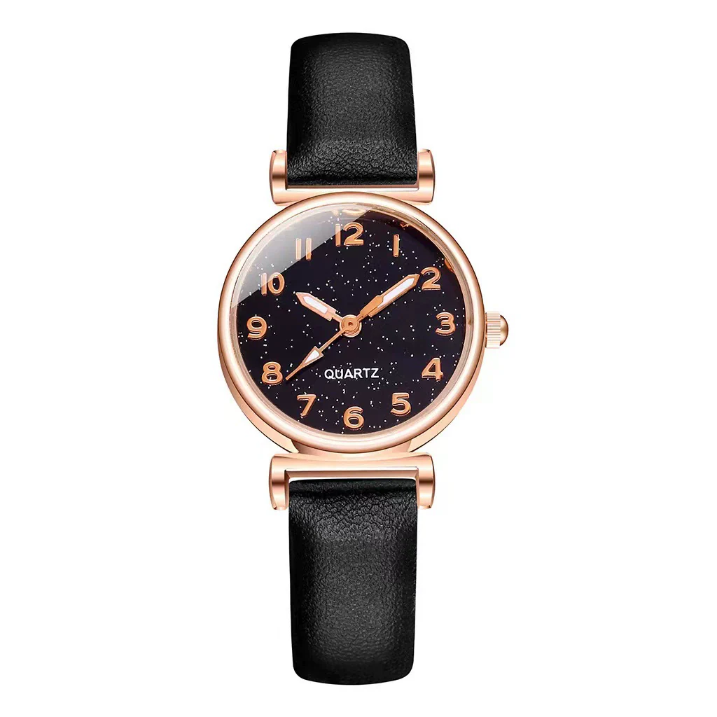 Women's Alloy Imitation Leather And Stainless Steel Round Dial Leisure Watch