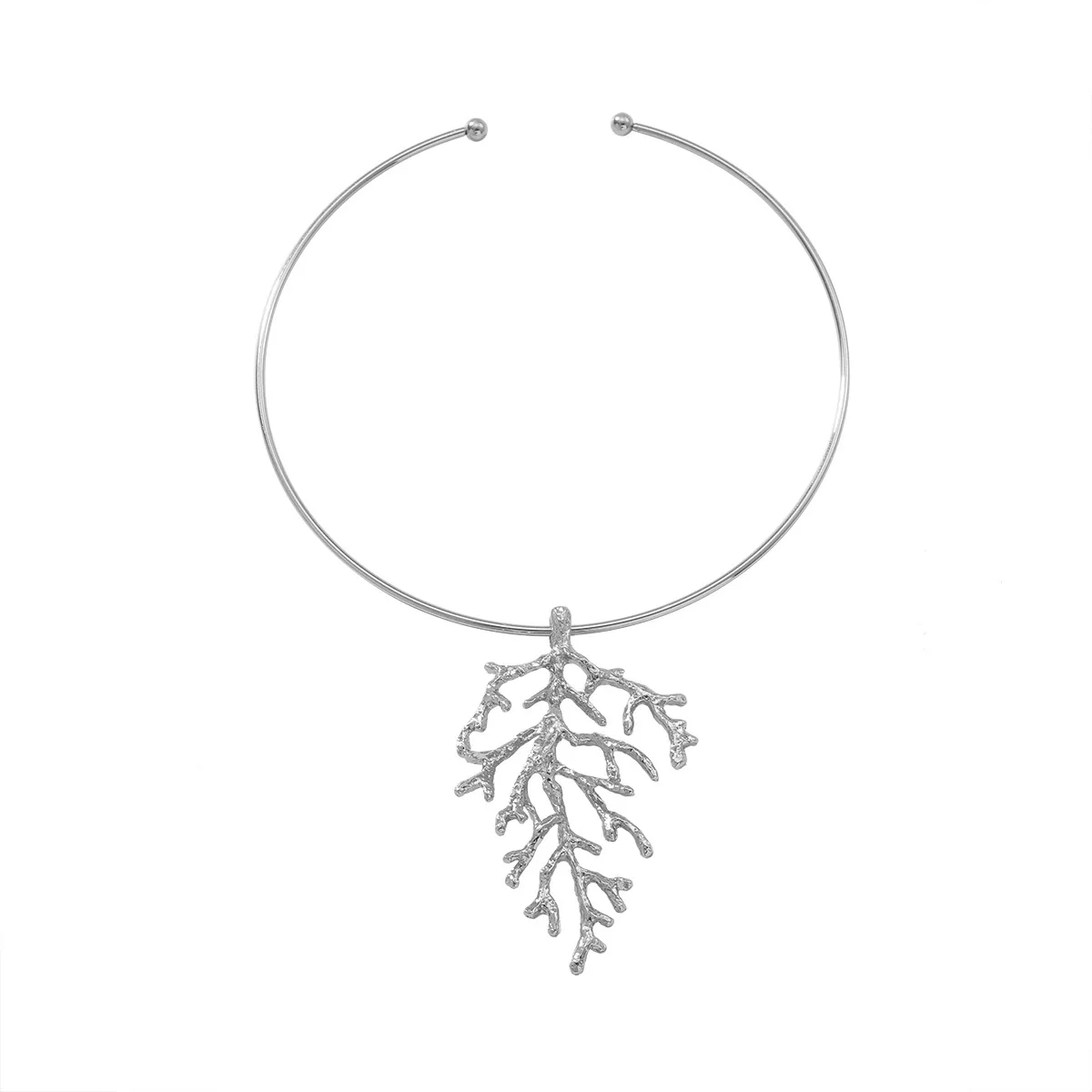 Women's Alloy Long Collar With Flower Pattern Fashion Style - Image 5