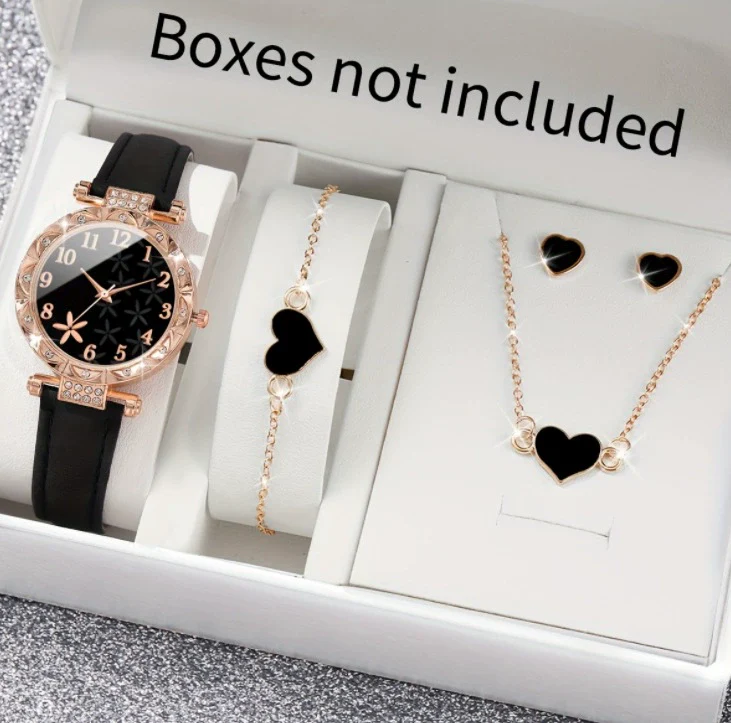 Women's Alloy Pu Strap Quartz Watch With Starfish Pattern And Round Dial - Image 12