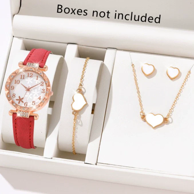 Women's Alloy Pu Strap Quartz Watch With Starfish Pattern And Round Dial - Image 15