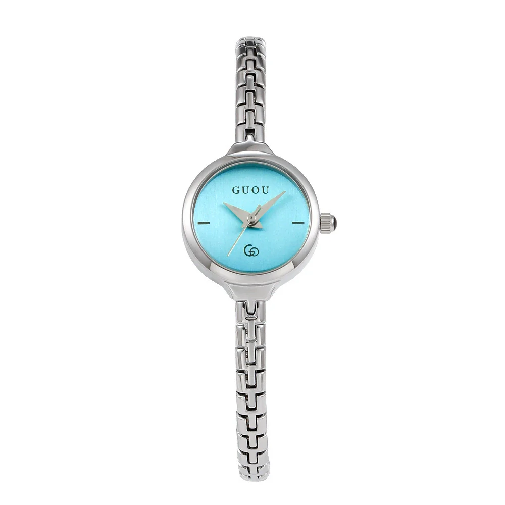 Women's Alloy Quartz Watch Round Dial Retro Fashion Style Jewelry Buckle Mineral Reinforced Glass Mirror - Image 10