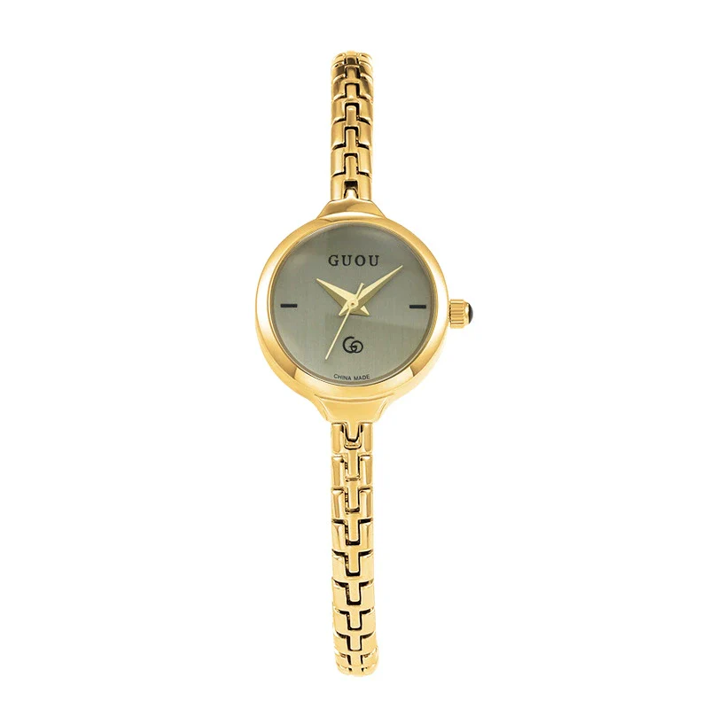 Women's Alloy Quartz Watch Round Dial Retro Fashion Style Jewelry Buckle Mineral Reinforced Glass Mirror - Image 15