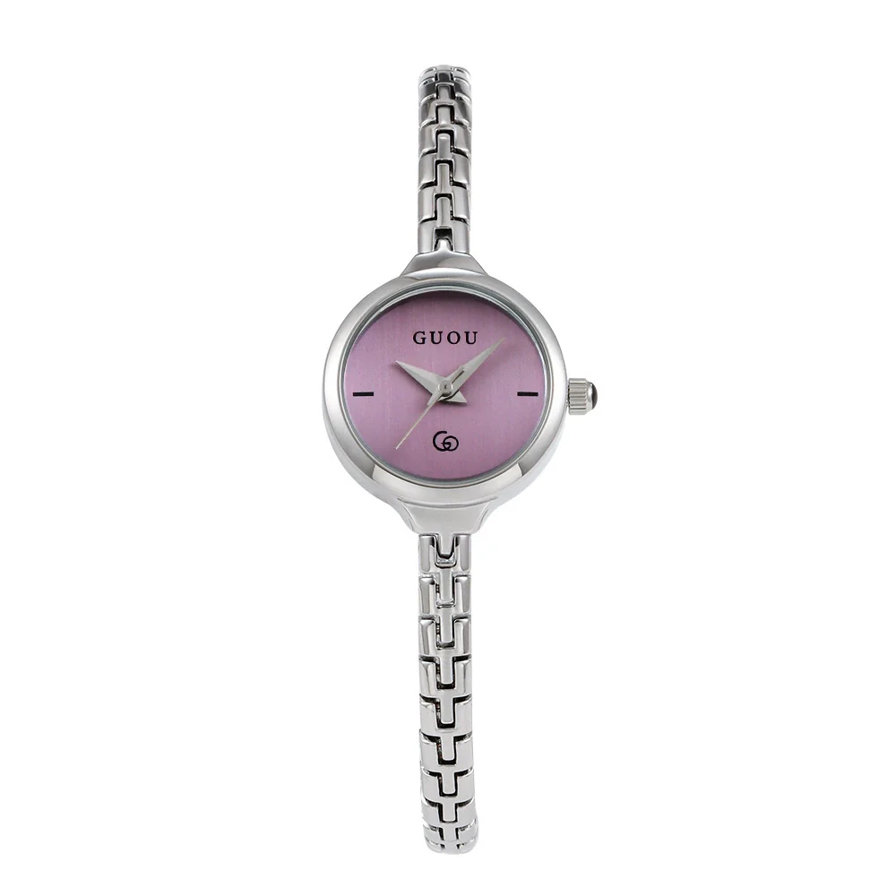 Women's Alloy Quartz Watch Round Dial Retro Fashion Style Jewelry Buckle Mineral Reinforced Glass Mirror - Image 7