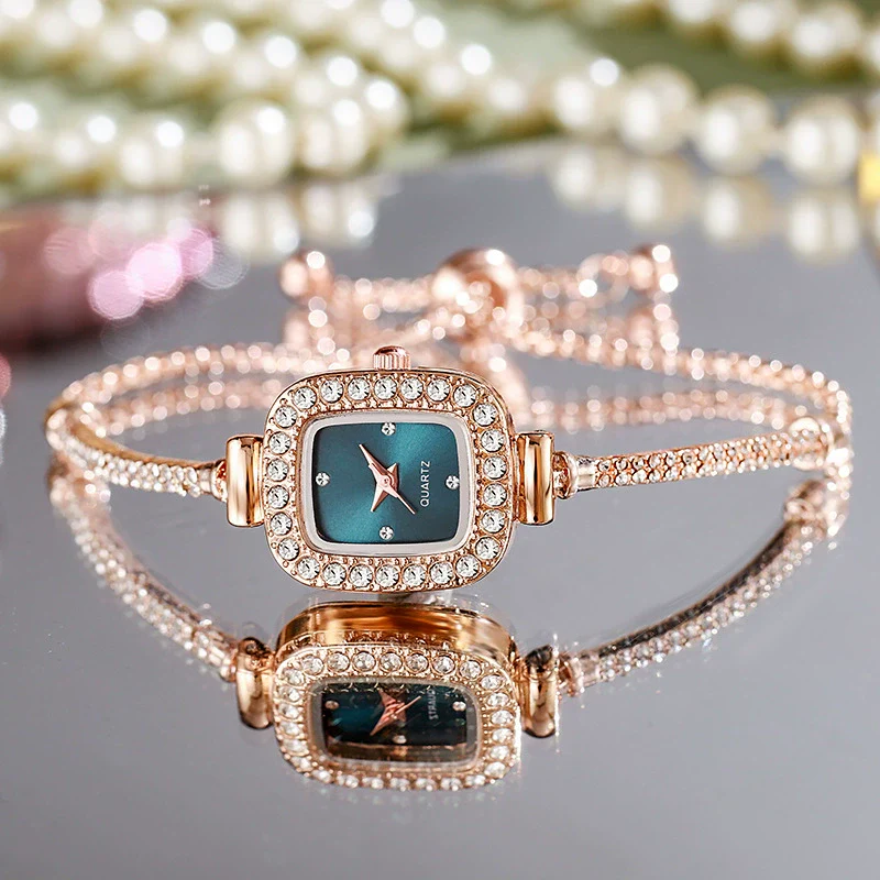 Women's Alloy Square Dial Quartz Casual Fashion Watch - Image 10