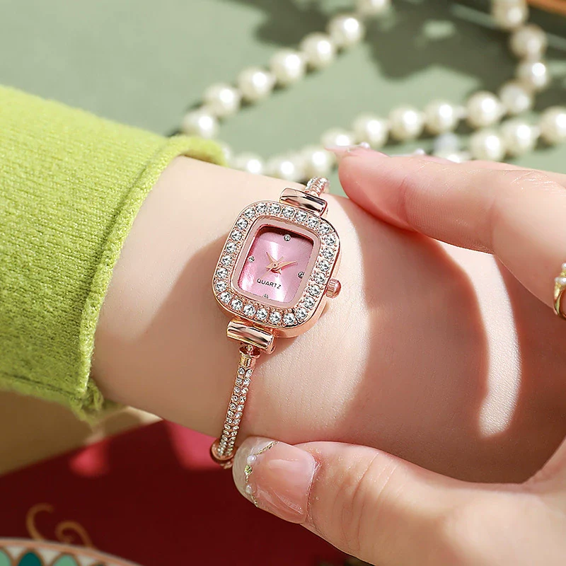 Women's Alloy Square Dial Quartz Casual Fashion Watch - Image 9