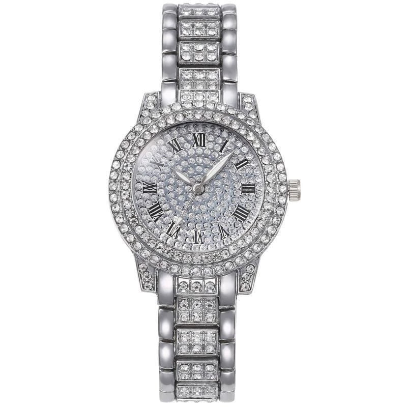 Women's Alloy Steel Quartz Watch With Starry Sky Pattern And Roman Digital Fashion Style - Image 6