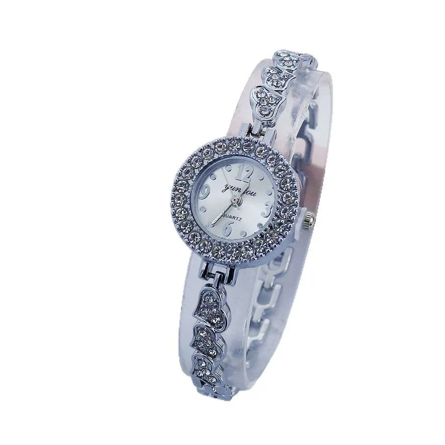Women's Alloy Watch Round Dial Creative Letters Diamondencrusted Leisure Style - Image 5