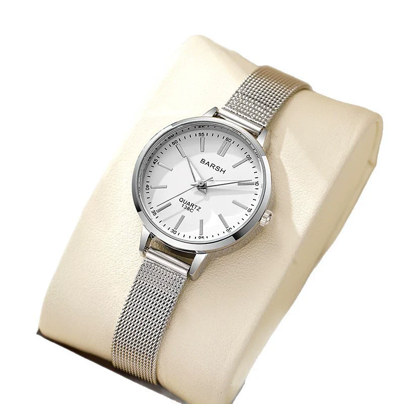 Women's Alloy Watch With Round Dial And Stainless Steel Clasp Simple Elegant Light Luxury Style - Image 5