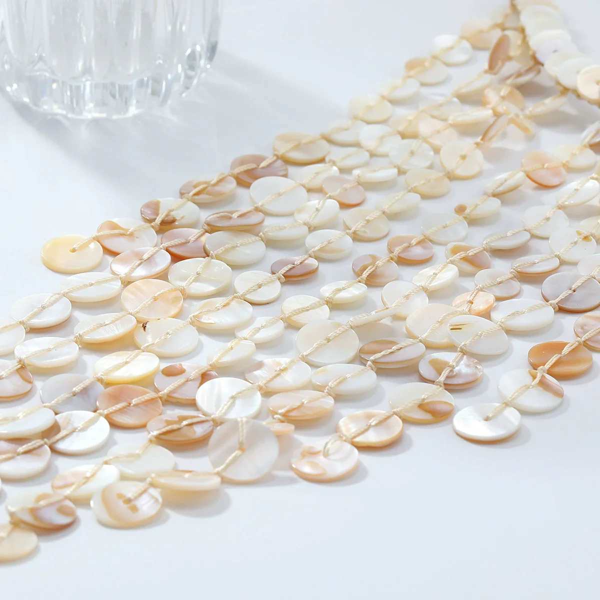 Women's Beads And Mixed Gemstone Setting Handwoven Geometric Multilayer Necklace - Image 4