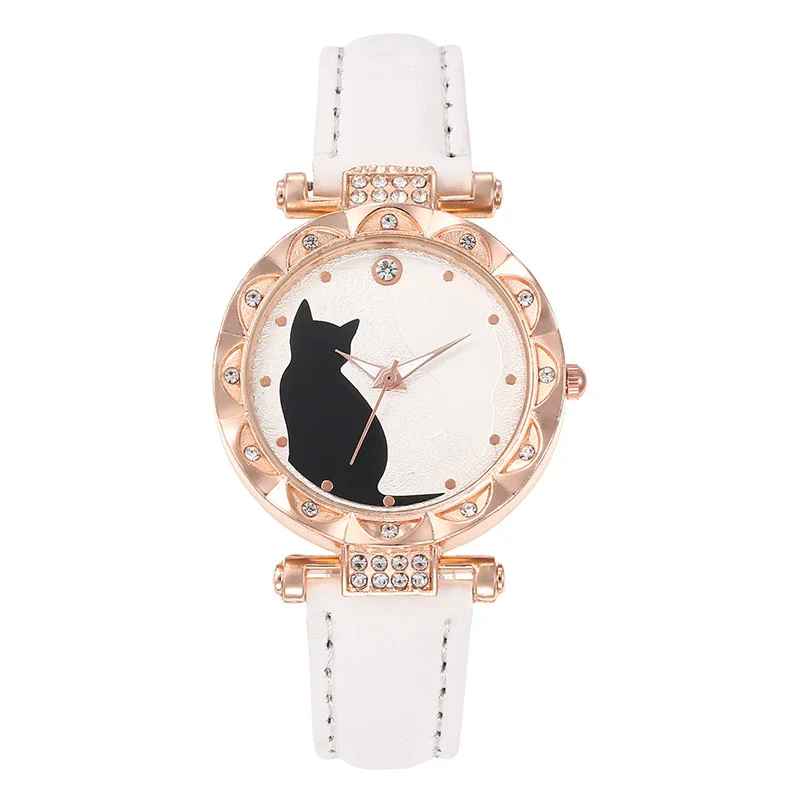 Women's Belt Watch Alloy Case Imitation Leather Strap Stainless Steel Clasp Round Dial Leisure Style - Image 6
