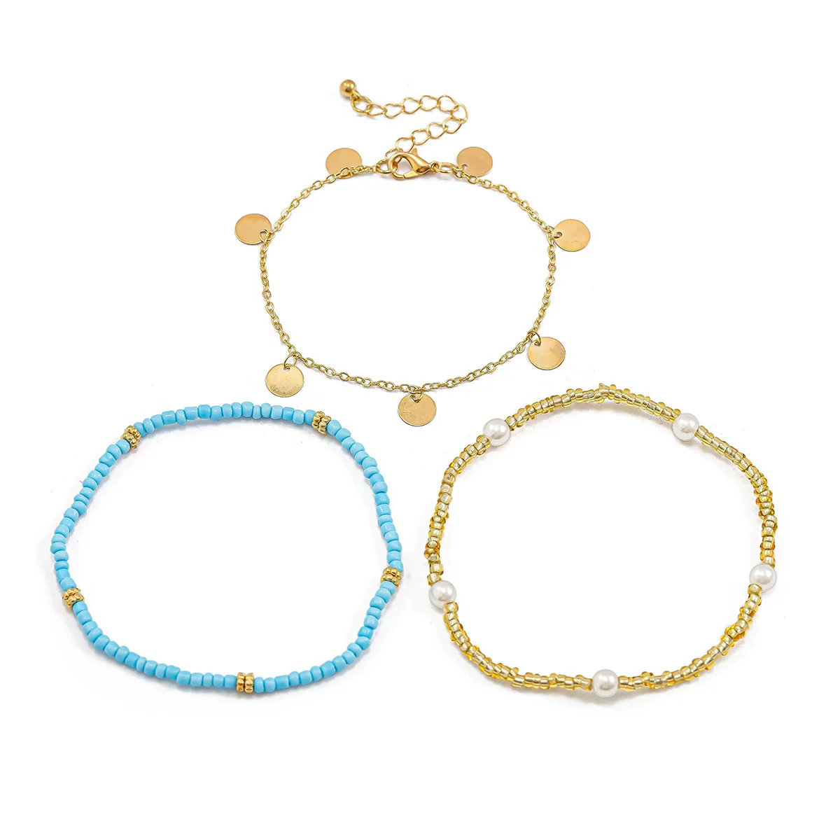 Women's Bohemian Plastic And Resin Anklet With Ocean Wind Shell Starfish Turtle And Animal Patterns - Image 5