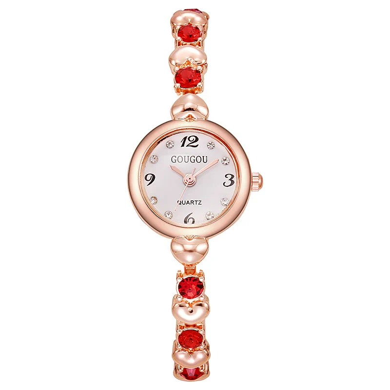 Women's Bracelet Watch Alloy Peach Heart Shape - Image 3