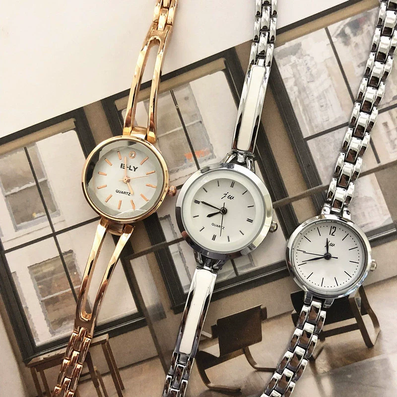 Women's Business Style Watch Alloy Case Stainless Steel Bracelet Round Dial