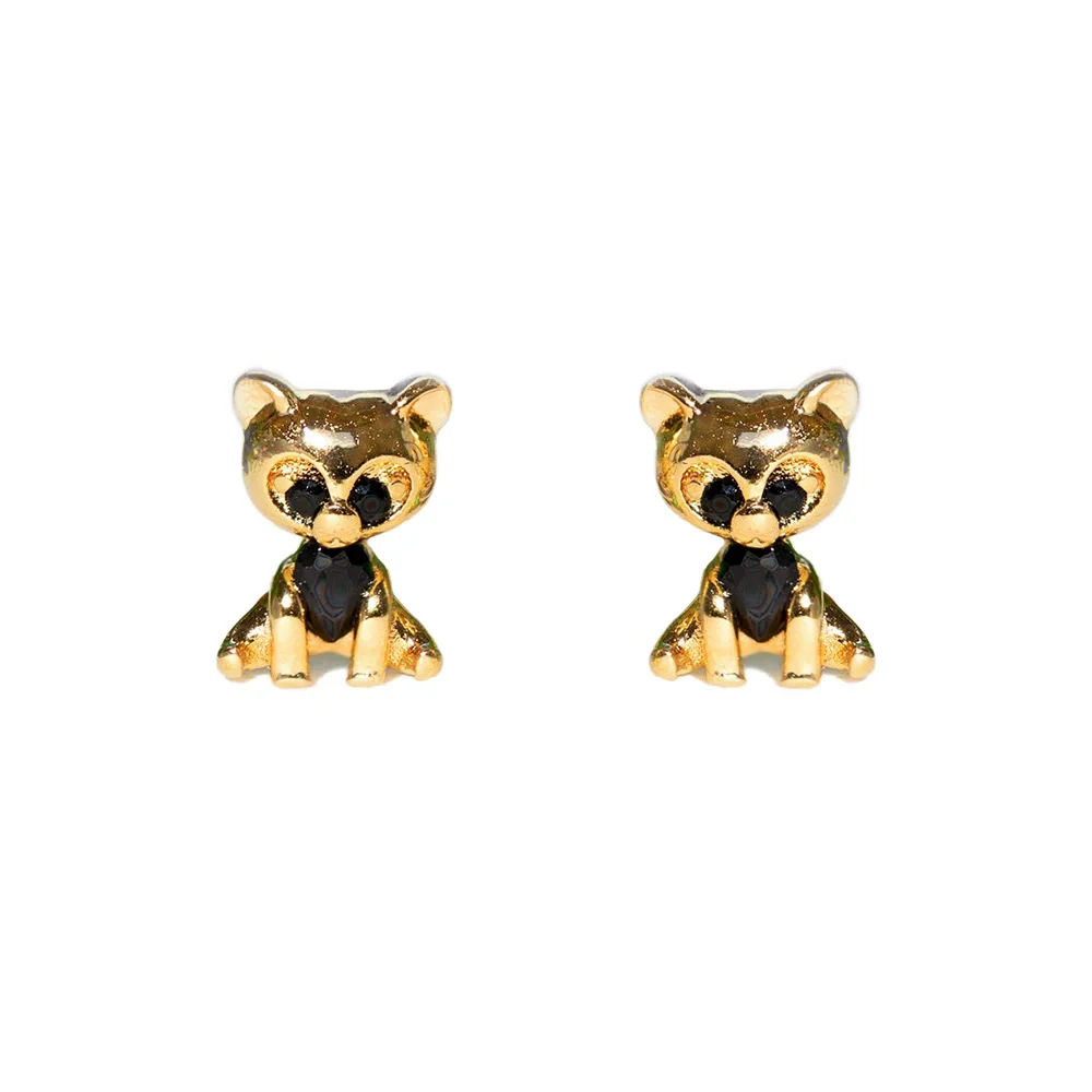 Women's Cartoon Villain Copper Needle Earrings With Microembedded Colorful Zircon - Image 12